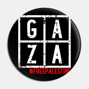 Gaza #FREEPALESTINE - Stop Terror And Free Stop Killing Pin