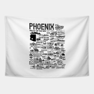 Phoenix Map Tapestry