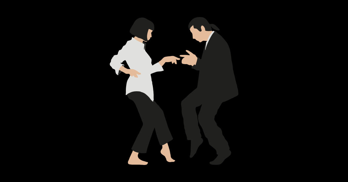 Pulp Fiction Dance Scene Pulp Fiction Sticker Teepublic 