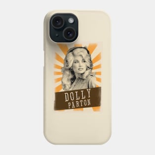 Vintage Aesthetic Dolly Parton 1970s Phone Case