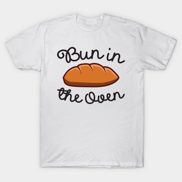 Maternity Bun In The Oven T shirt Funny Pregnancy Announcement Tee