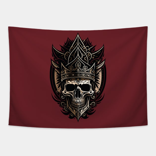 SKULL KING 05 Tapestry by Spooky Tee