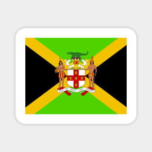 Jamaican coat of arms flag Magnet