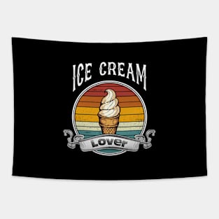 Ice Cream Lover Retro Vintage Summer Treats Tapestry