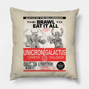 The Brawl to Eat It All! Pillow