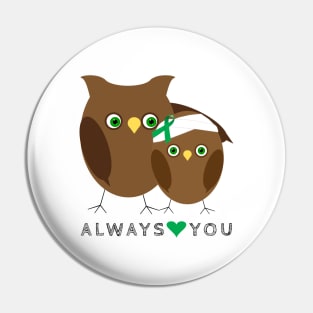 Owls always Love You TBI Shirt Pin