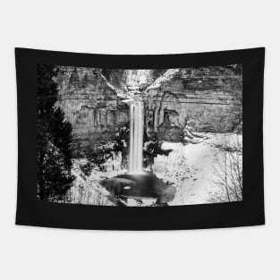 Taughannock Falls Trumansburg NY Winter Snow Tapestry