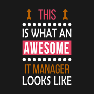 IT Manager Job Awesome Looks Cool Funny Birthday Gift T-Shirt