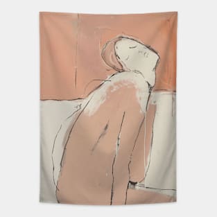 Abstract Female Figure Tapestry