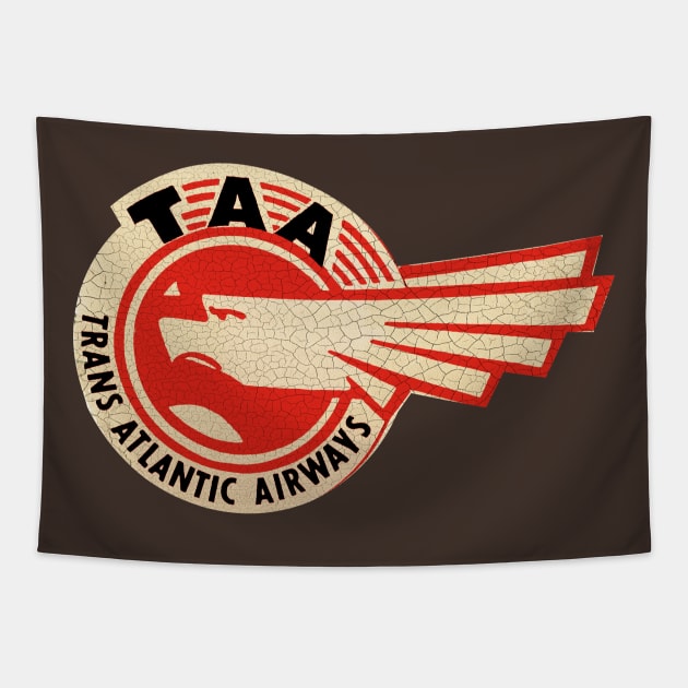 Trans Atlantic Airways Tapestry by Midcenturydave