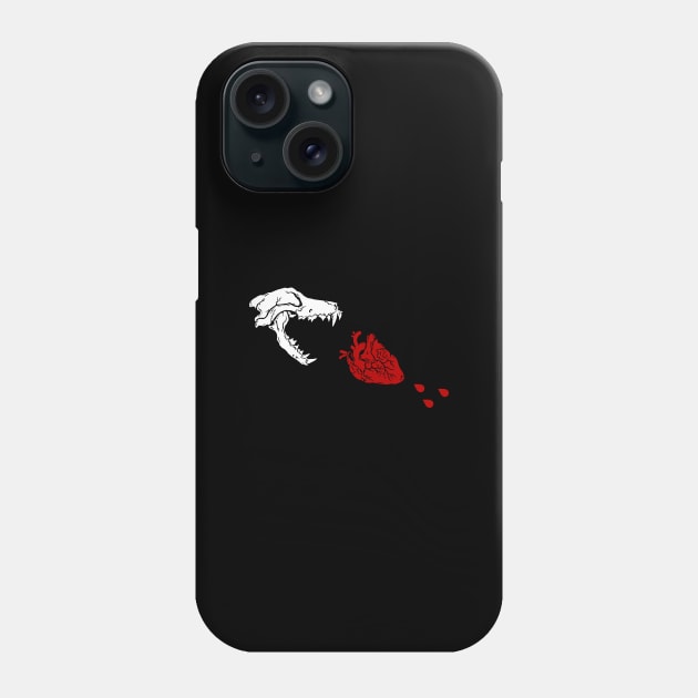 WOLF SKULL PIRATE BLACK FLAG Phone Case by GRIM GENT