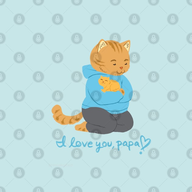 I Love you papa by SarahWrightArt