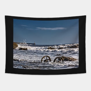 Wheels and Surf Tapestry