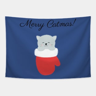 Merry Catmas Tapestry