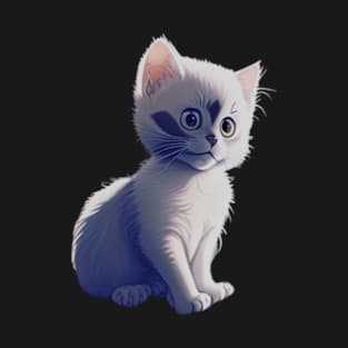 Cute Little White Cat T-Shirt