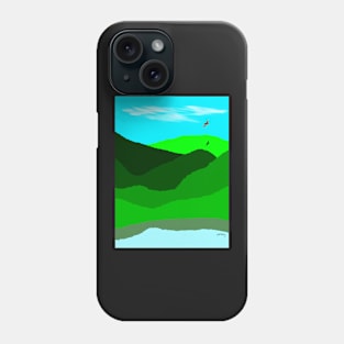 Landscape in a quiet day Phone Case