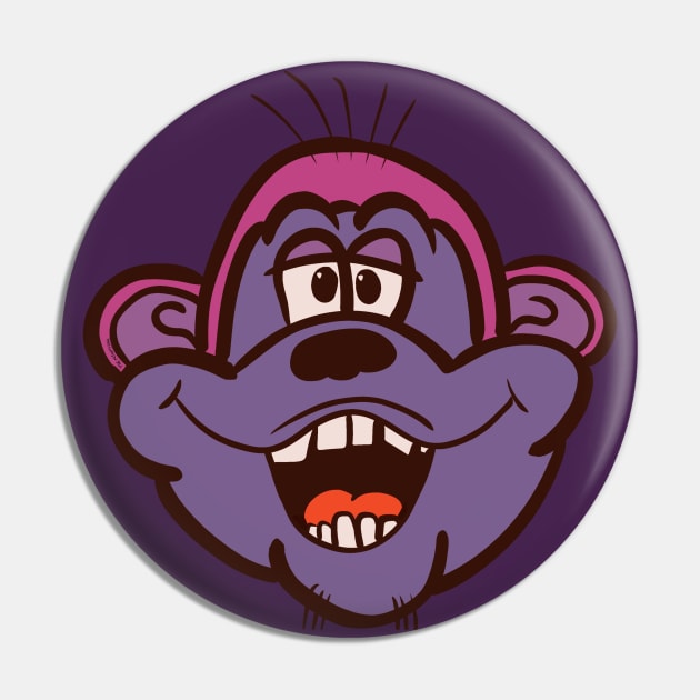 MonkeyHead Pin by Sarcs House of Monkey Heads and Weird Shit