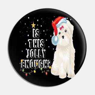 Bichon Frises Santa Is This Jolly Enough Christmas Gifts Pin