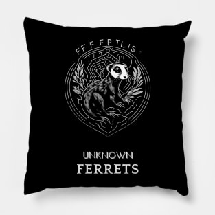 Design for exotic pet lovers - ferrets Pillow