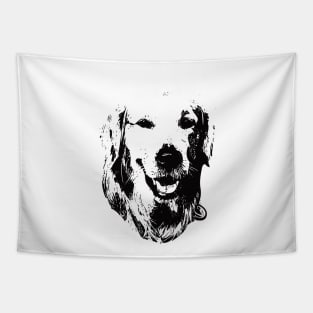 Golden Retriever Face Design - A Golden Christmas Gift Tapestry