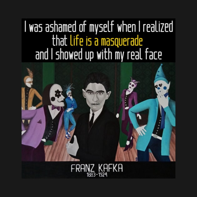 Kafka Portrait and Quote by ArtAndBliss