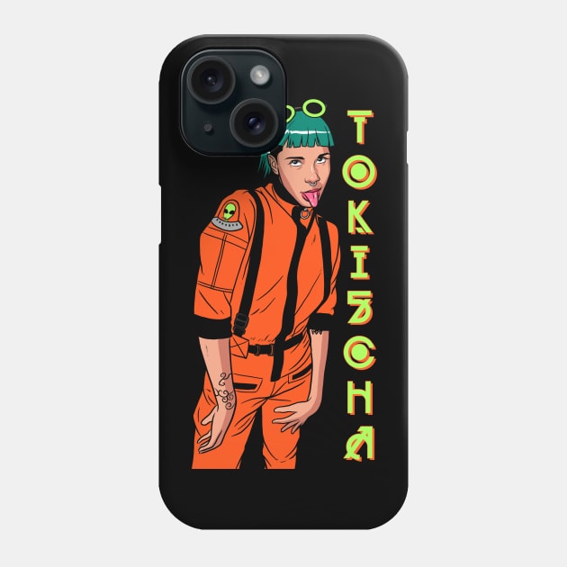 Tokischa Orange Jumpsuit Phone Case by liomal