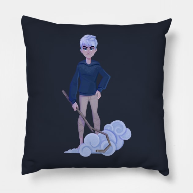 Jack Frost Pillow by Blanquiurris