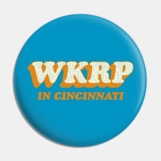 WKRP in Cincinnati Vintage Orange Pin