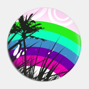 Landscape Art in the Rainbow Pin