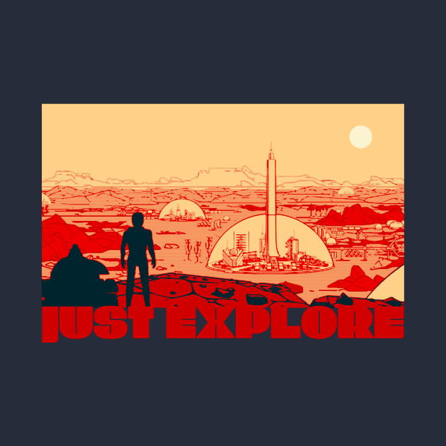 Just Explore Mars Space X Adventure Musk Mission by Bezra