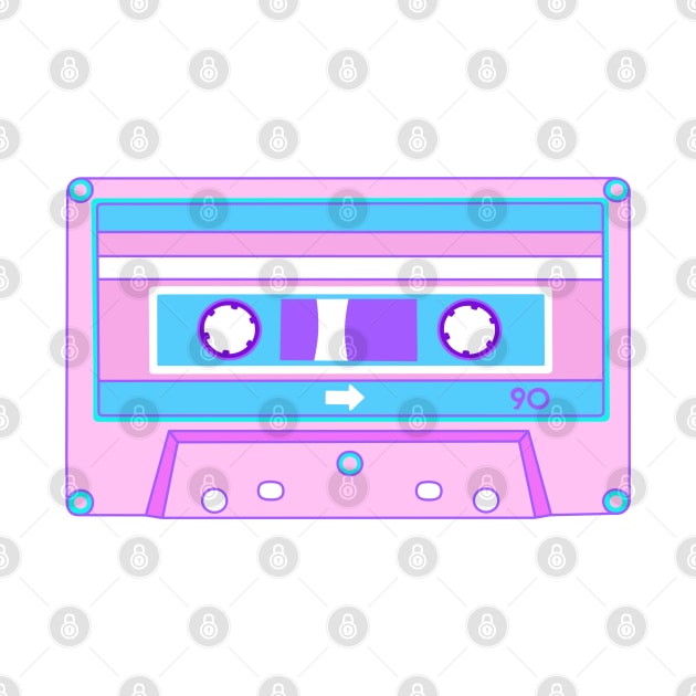 Trans Pride Cassette by Liz Disenchanted