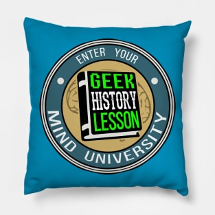 GeeK History Lesson - New Logo! Pillow