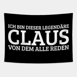 Claus Funny Saying Birthday First Name Tapestry