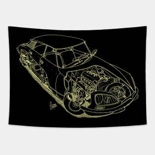 DS 21 light line art Tapestry