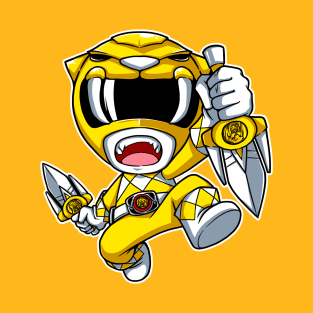 Yellow Ranger Sabertooth Tiger T-Shirt