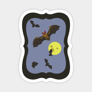 Spooky Halloween Bats Magnet