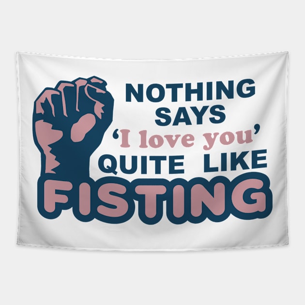 Fisting Tapestry by TheCosmicTradingPost