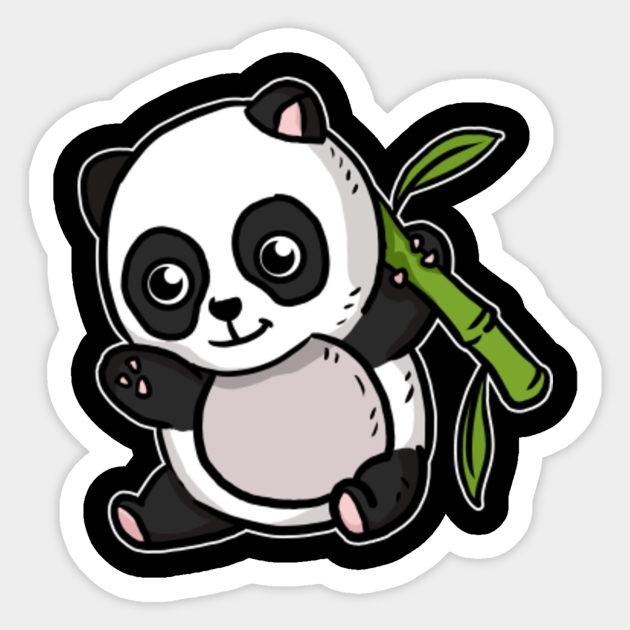 Cute Kawaii Panda Bear - Pandas - Sticker | TeePublic