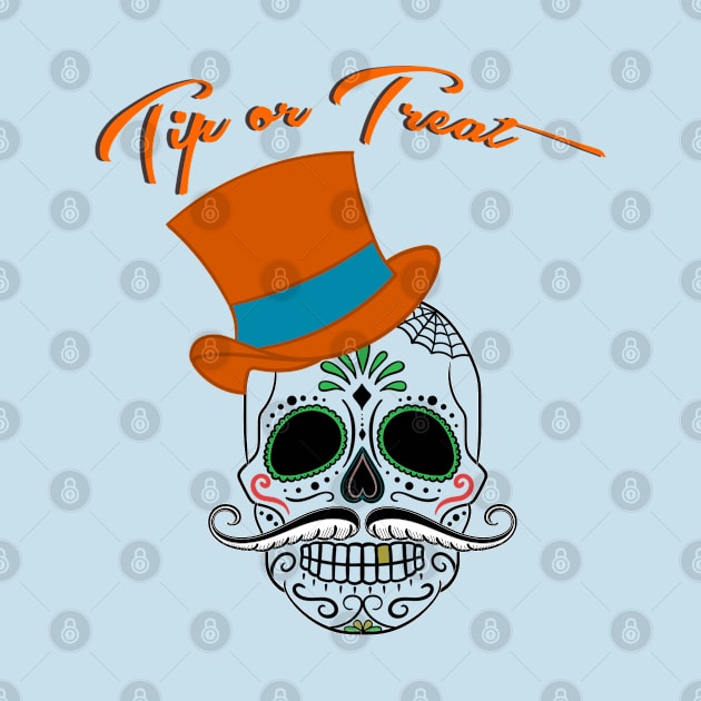 Tip or Treat Skull Design by FlyingWhale369