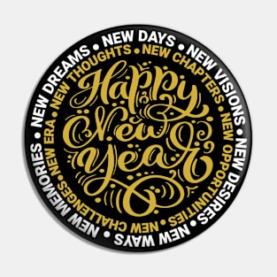 Happy New Year Motivational Pin