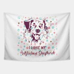 I love my australian shepherd dog Tapestry