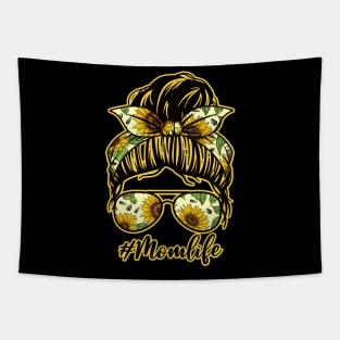 Mom Life Sunflower Tapestry