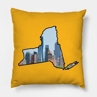 New York State by Courtney Graben Pillow