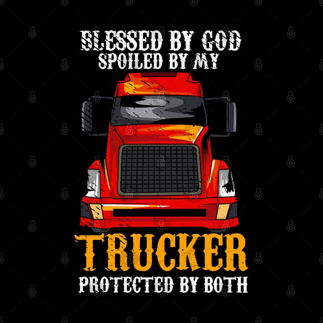 Trucker Blessed by God Diesel Pick Up by Tom´s TeeStore