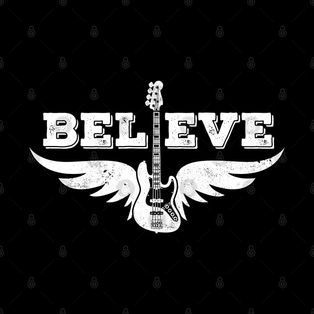 Believe Guitar J-Style Bass Guitar by nightsworthy