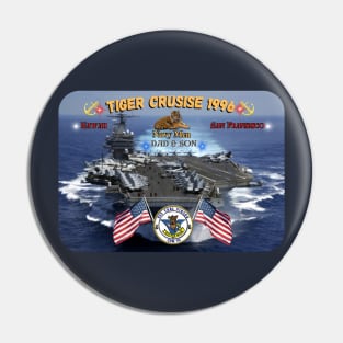 Naval Tiger Cruise USS Carl Vinson 1996 Pin