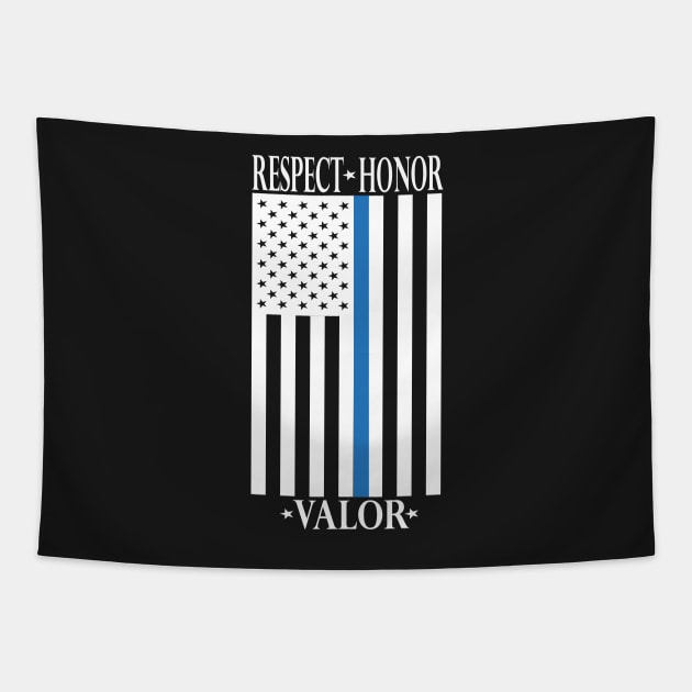 Respect, Law Enforcement 2 Tapestry by weallshineon1234