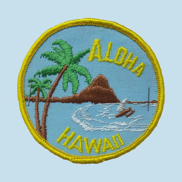 Aloha Hawaii Patch by HaleiwaNorthShoreSign