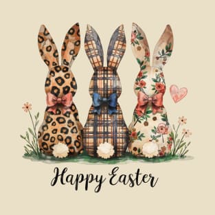 Happy Easter Coquette Easter Bunny, easter greetings T-Shirt