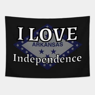 I LOVE Independence | Arkensas County Tapestry